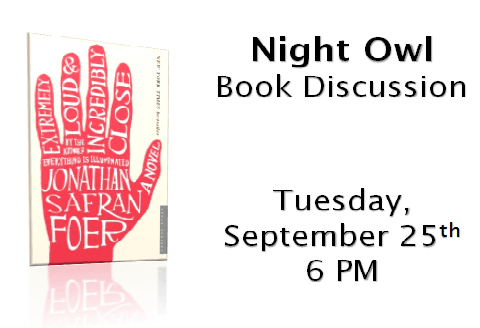 September Book Club Night