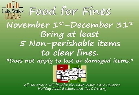 Food for fines Fall 2018