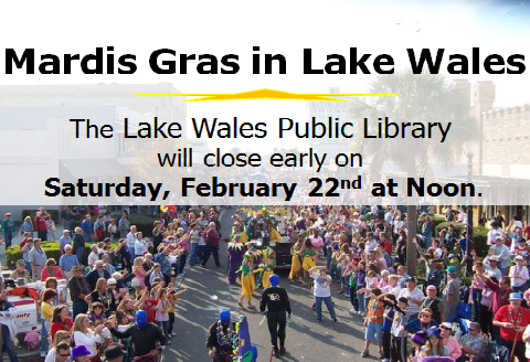 Mardi Gras Library Closing