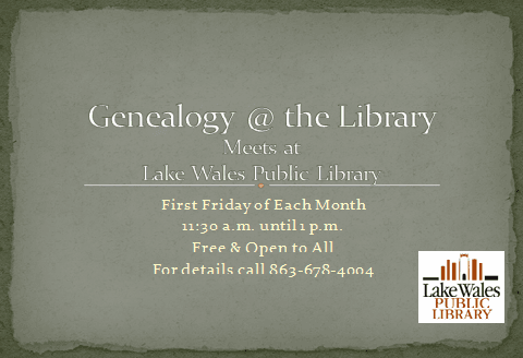 genealogy at the library