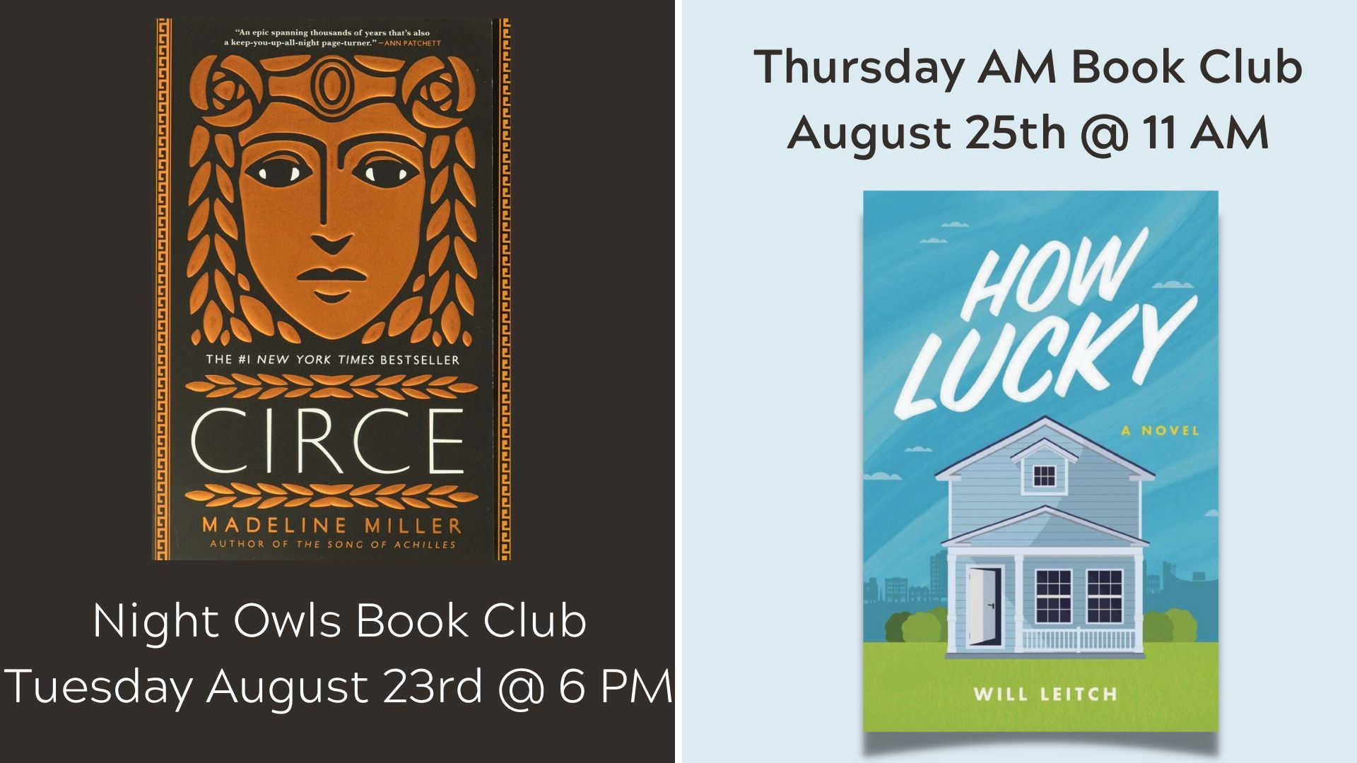 August bookclubs