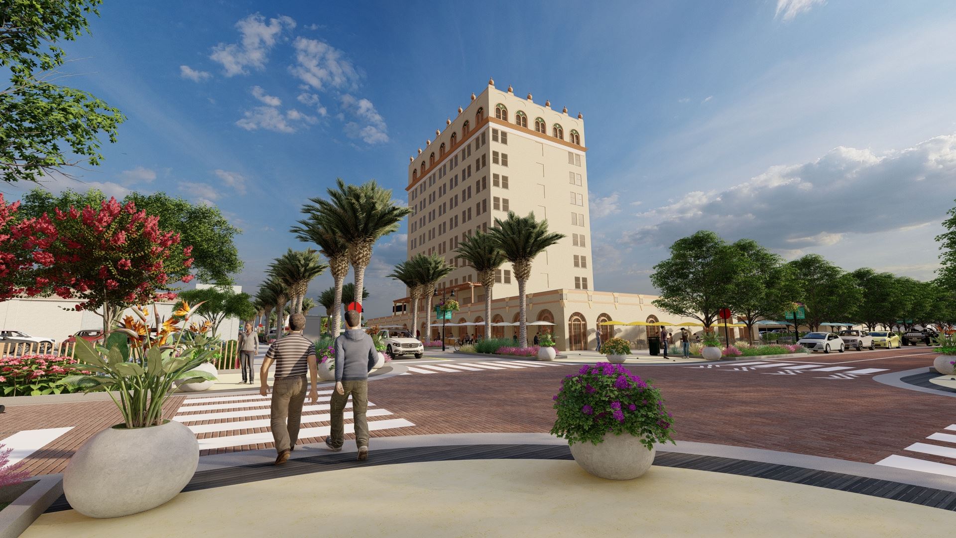 Park Ave intersection looking at hotel_Lake Wales Connected