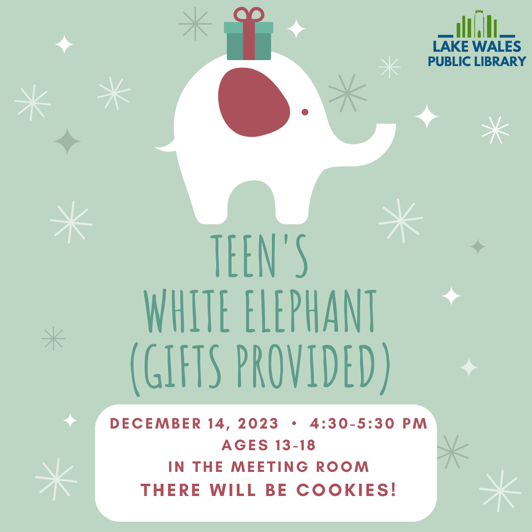 White Elephant with Gift Christmas Flyer (Instagram Post)