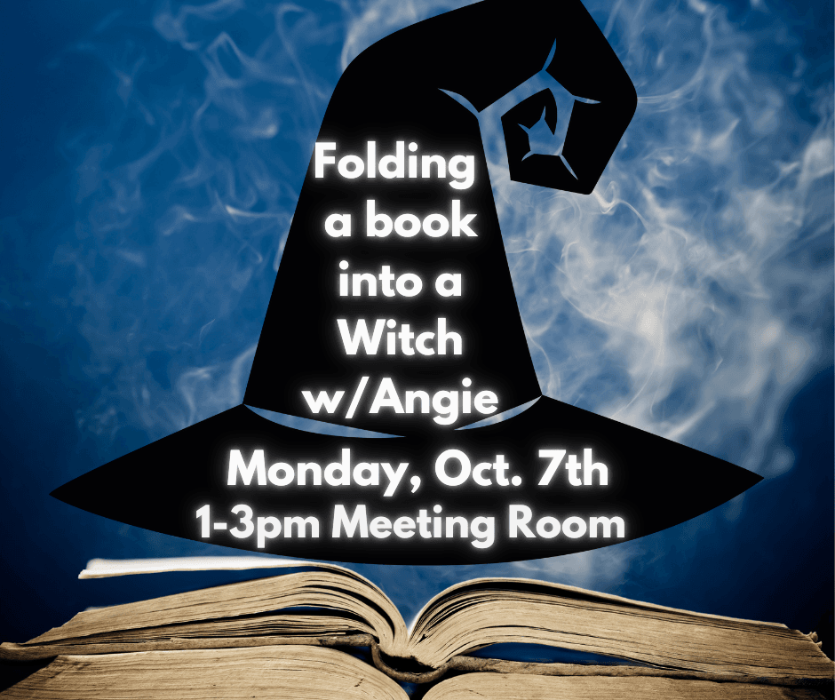 Folding a book into a witch
